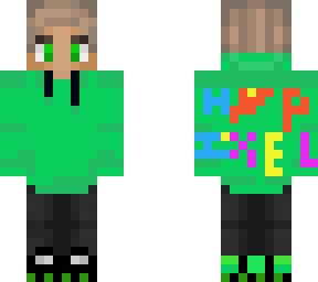 greened with hypixel on the back