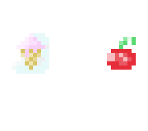 icecream and cherry