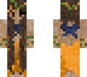 orange and blue island girl