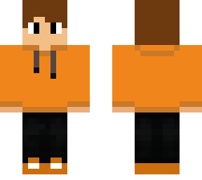 orange hoodie