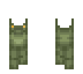 outfit base!  green dungarees