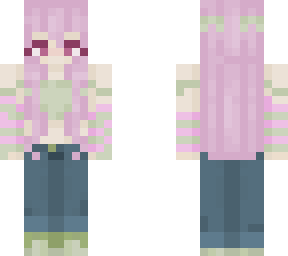 pink and green