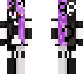 purple female ranboo: neko maid