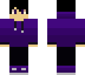 purple hoodie boy