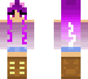 purple kitty girl