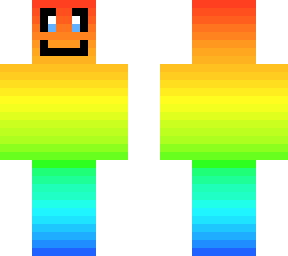 rainbow man with face