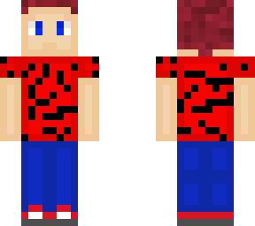 red and black shirt