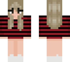 red and black striped girl.