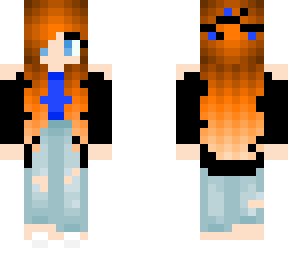 simple girl 3 in blue