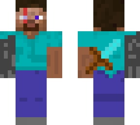 steve 15 years later after u was killing robot herobrines