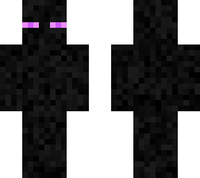 steve in a enderman suit