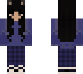 *matching* girl with checkered pants