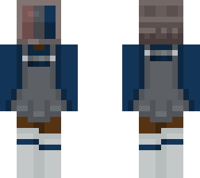 ~navy blue tv head~