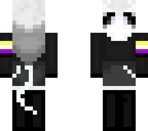 black and white demon