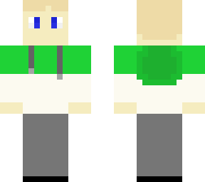blonde boy in green hoodie