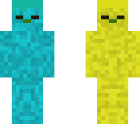blue and yellow zombie