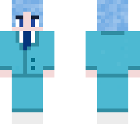 blue suit