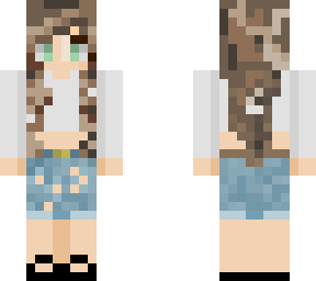 brown haired/green eyed girl