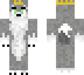gray wolf with crown :)