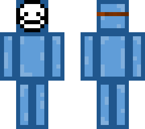 masked blue slime