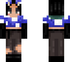 mushroom girl blue