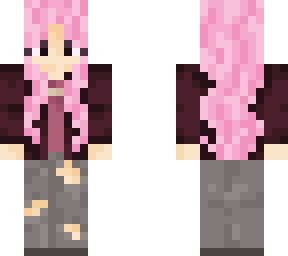 pink haired girl