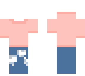 pink hoodie with ripped jeans (base)
