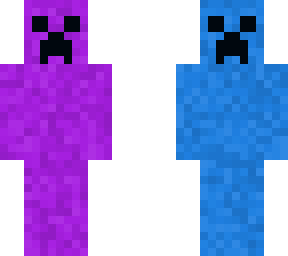 purple and blue creeper