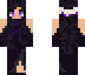 purple prom girl