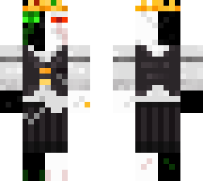 ranboo with tear scars and a fancy outfit