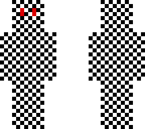 random checkered skin [black and white]