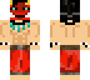 red cursed oni