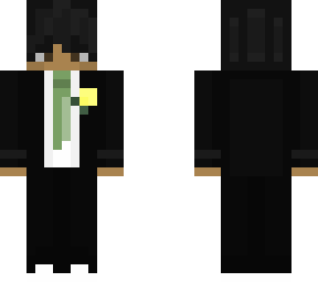 sage green and black suit