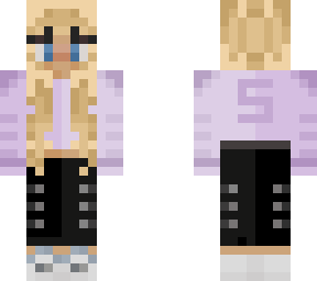 simplistic winter girl blonde