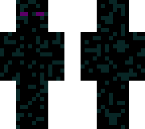 weird looking ender purple eye man
