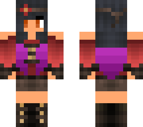 (not my skin) my aphmau edit with purple ombre
