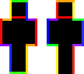 black skin rainbow