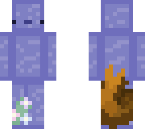 blue and orange axolotl