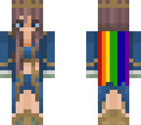 blue empress updated pride flag and crown