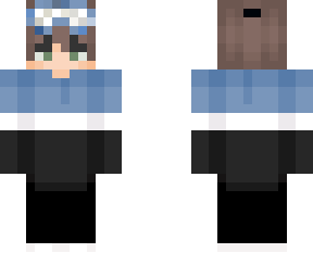 blue hoodie and goggles