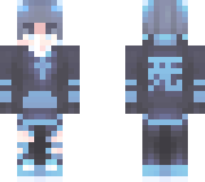 blue hoodie boy w