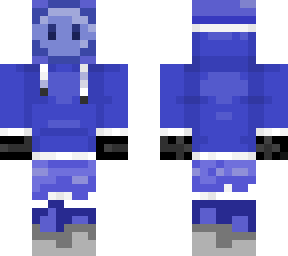 blue mask person