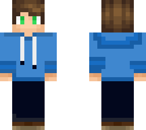 blue sweater green eyes