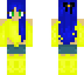 blue yellow girl??