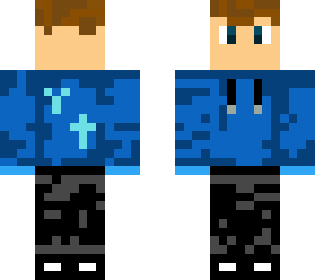 blue youtuber boy