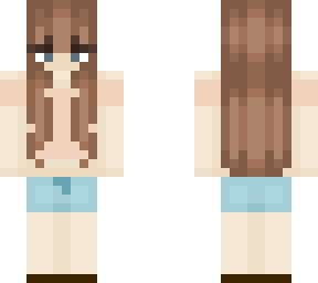 brown hair girl / femme