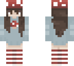 cute blue mushroom sweater
