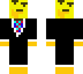 funny skin in a suit