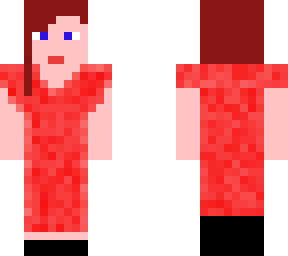 girl with red dress,