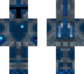 mandolorian with jetpack, flamethrower, and range finder